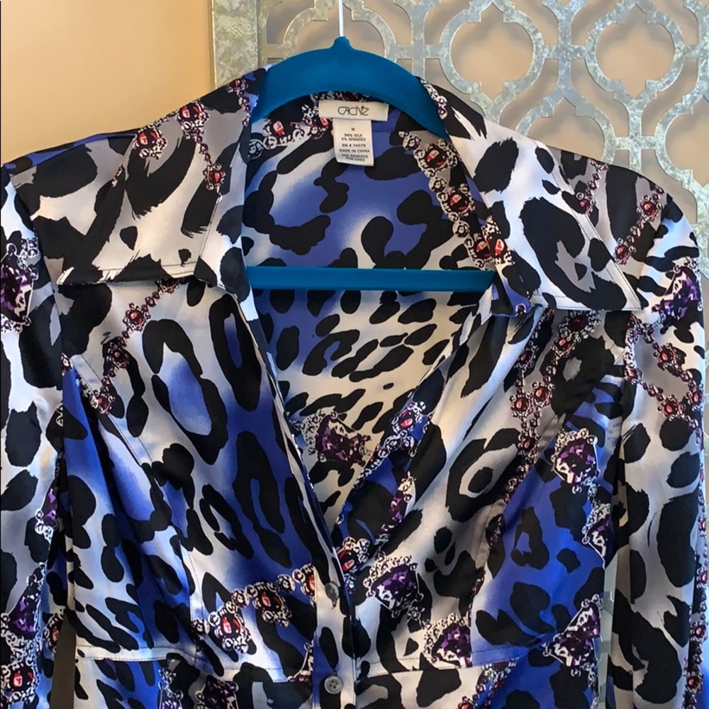 Cache silk blouse. NWOT